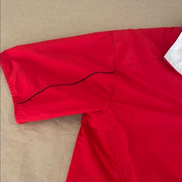 Nike swoosh Golf Red Jacket relaxed zip windbreaker - Picture 2 of 11